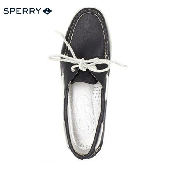 Sperry Women's Authentic Original™ Top-Sider 'Black Supersoft Leather' - Picture 1 of 3